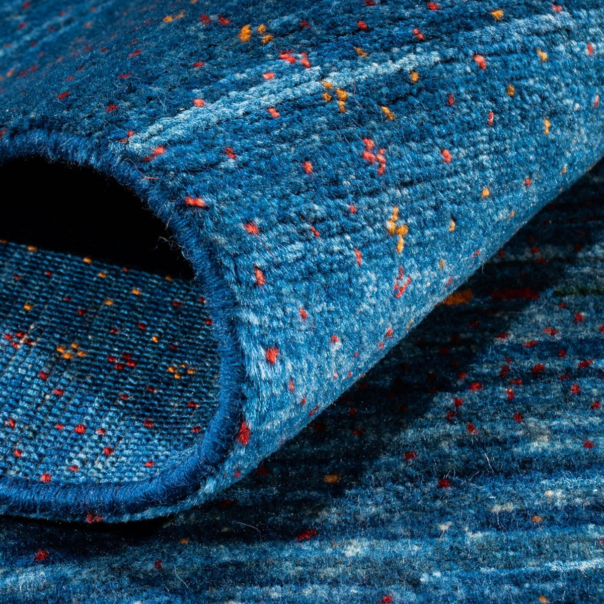 Tapis Gabbeh - Loribaft Persan - 153 x 85 cm - bleu