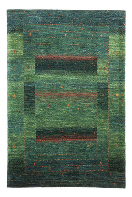 Tapis Gabbeh - Loribaft Persan - 125 x 86 cm - vert