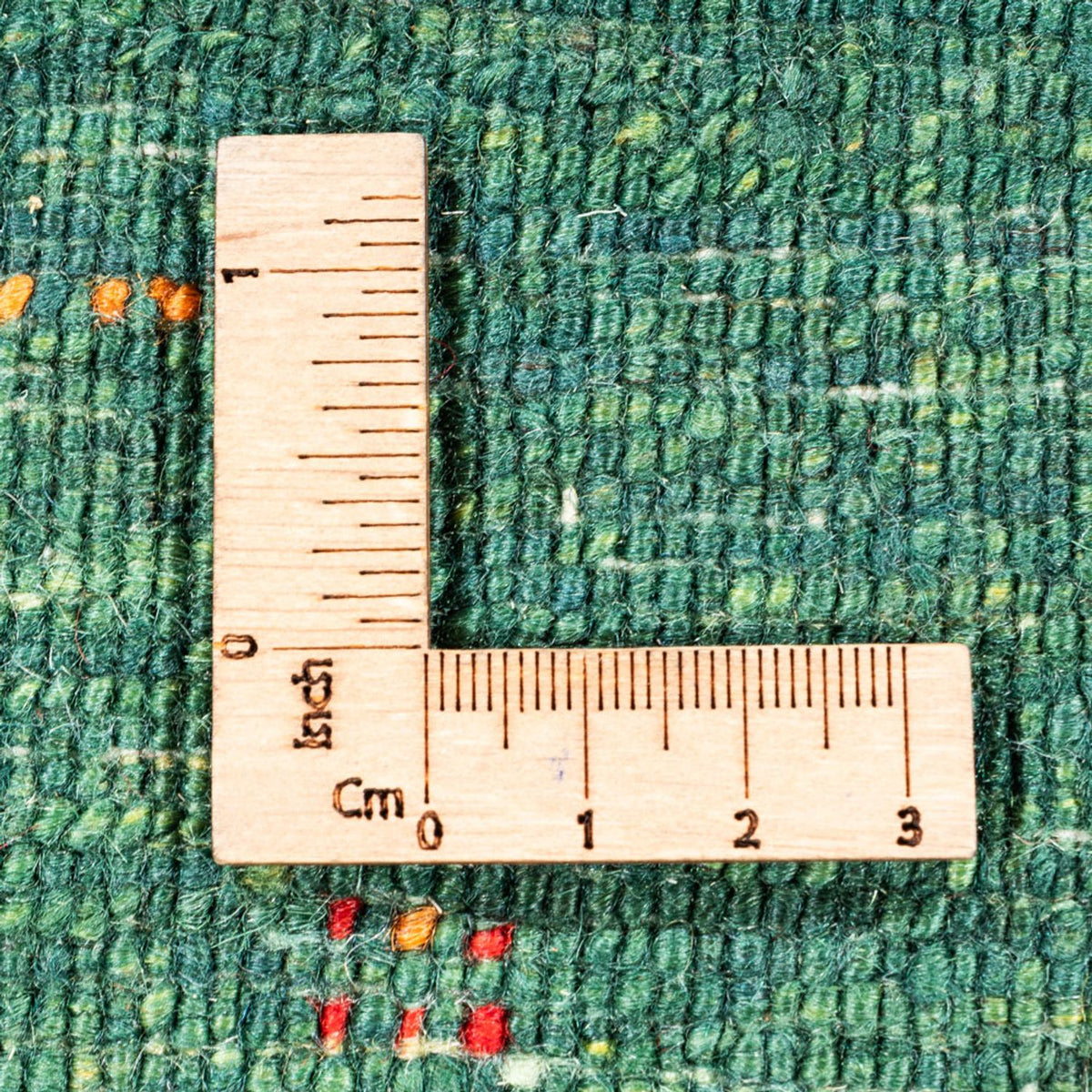 Tapis Gabbeh - Loribaft Persan - 133 x 84 cm - vert