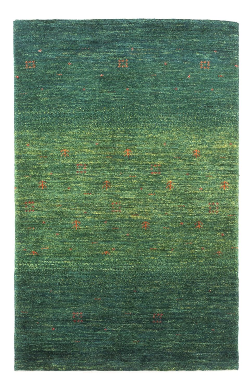 Tapis Gabbeh - Loribaft Persan - 120 x 76 cm - vert
