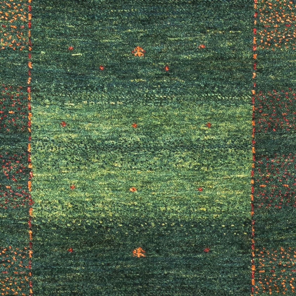 Tapis Gabbeh - Loribaft Persan - 121 x 85 cm - vert