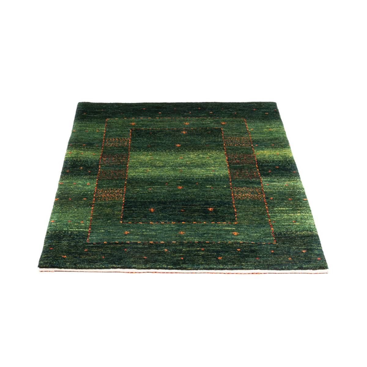 Tapis Gabbeh - Loribaft Persan - 121 x 85 cm - vert