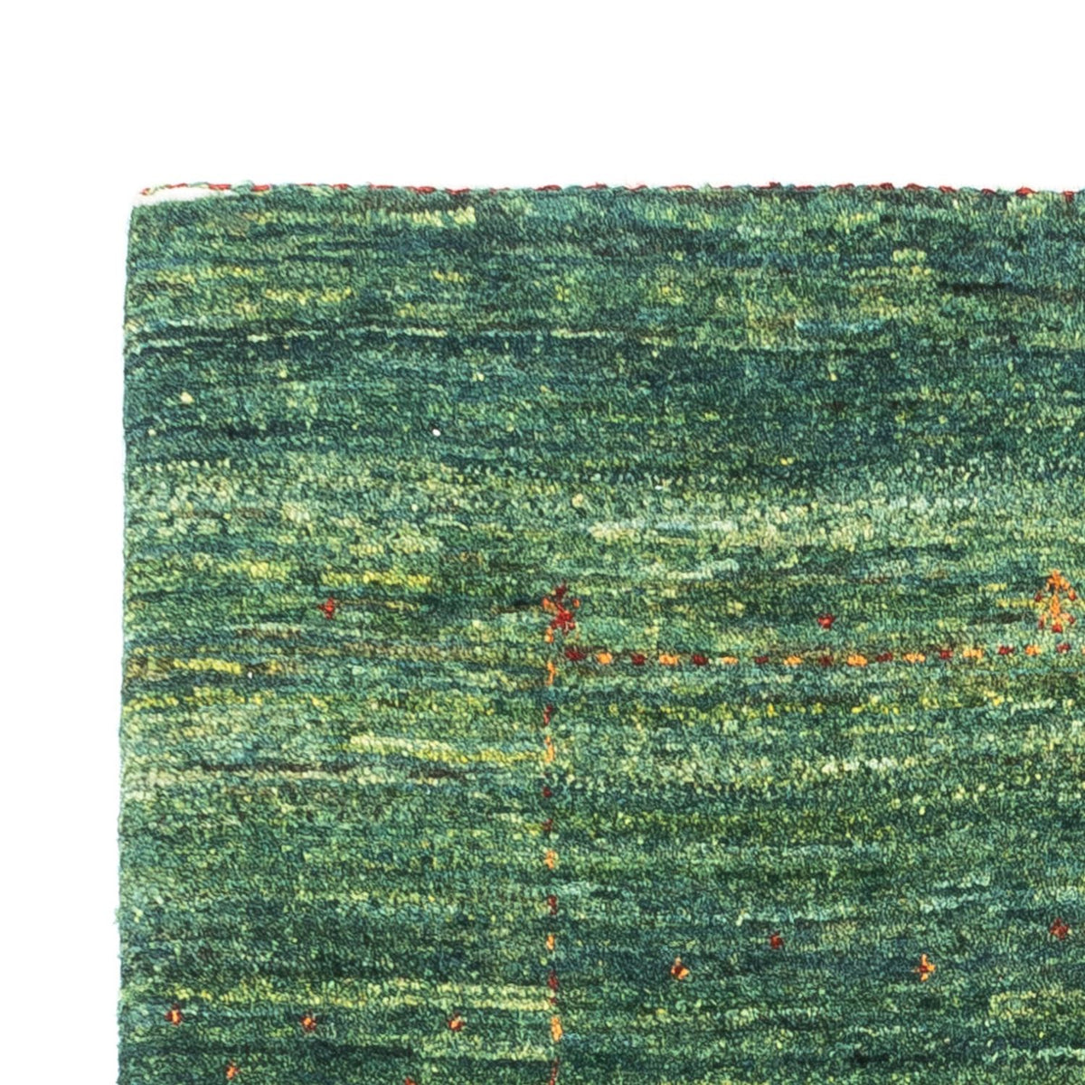 Tapis Gabbeh - Loribaft Persan - 133 x 83 cm - vert