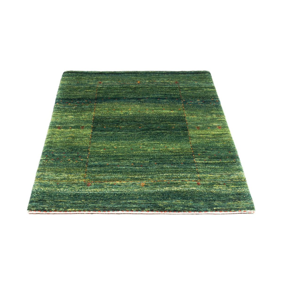 Tapis Gabbeh - Loribaft Persan - 133 x 83 cm - vert
