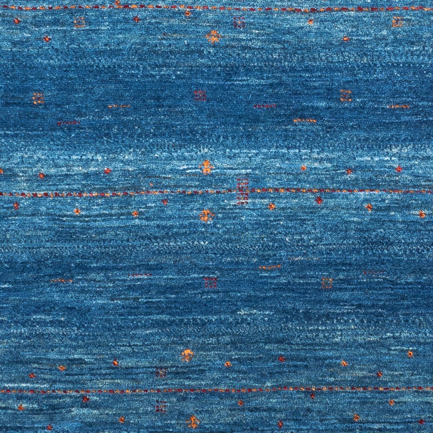 Tapis Gabbeh - Loribaft Persan - 131 x 85 cm - bleu