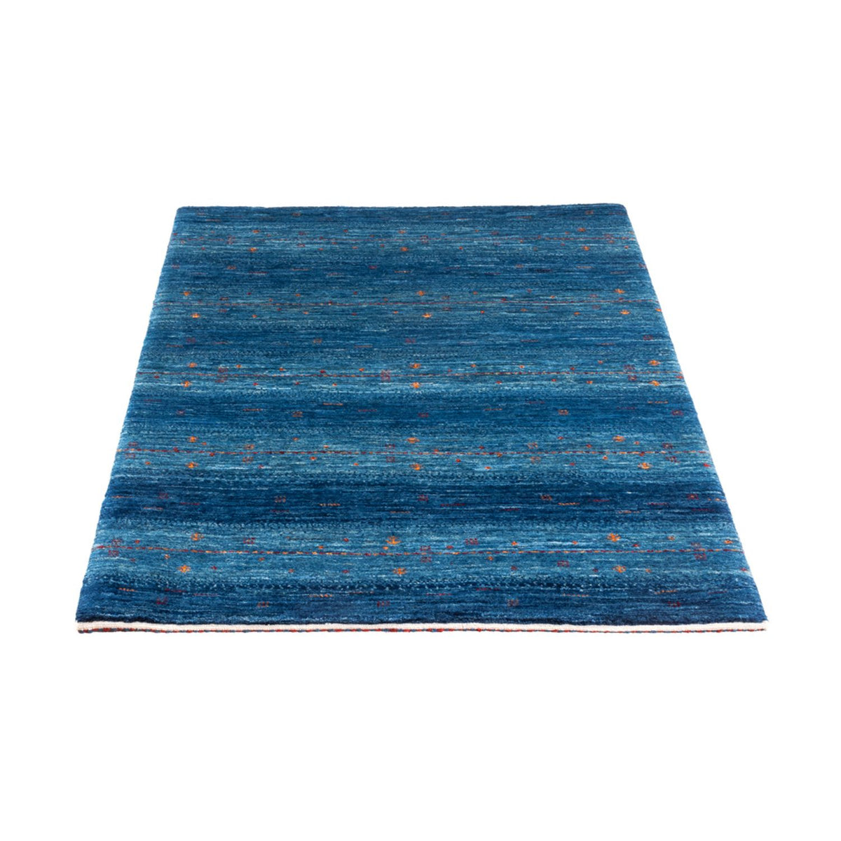 Tapis Gabbeh - Loribaft Persan - 131 x 85 cm - bleu