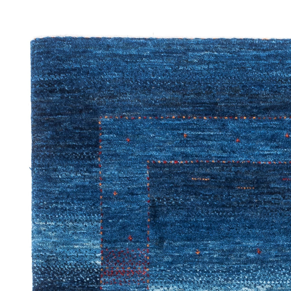 Tapis Gabbeh - Loribaft Persan - 122 x 91 cm - bleu