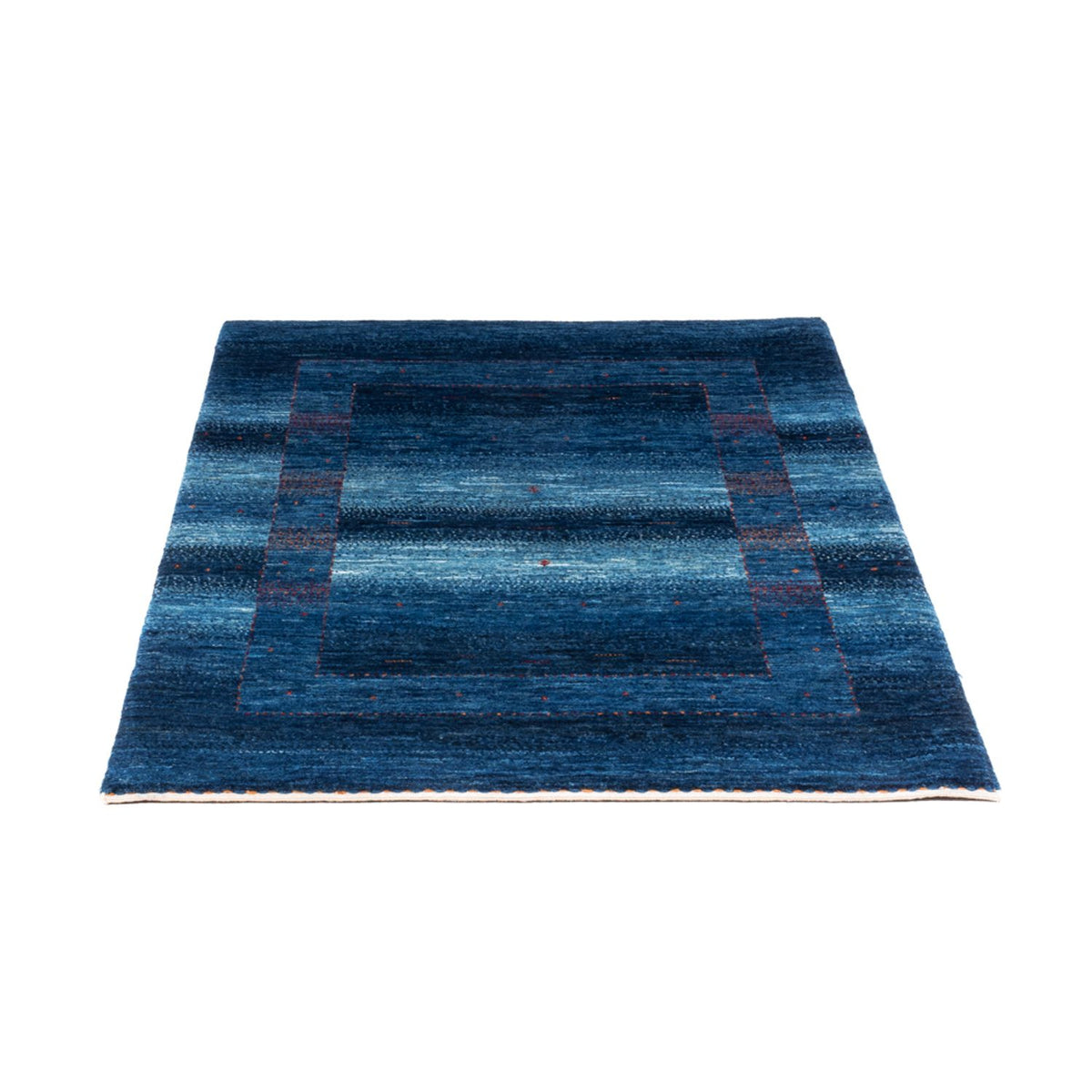 Tapis Gabbeh - Loribaft Persan - 122 x 91 cm - bleu