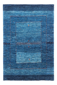 Tapis Gabbeh - Loribaft Persan - 122 x 83 cm - bleu