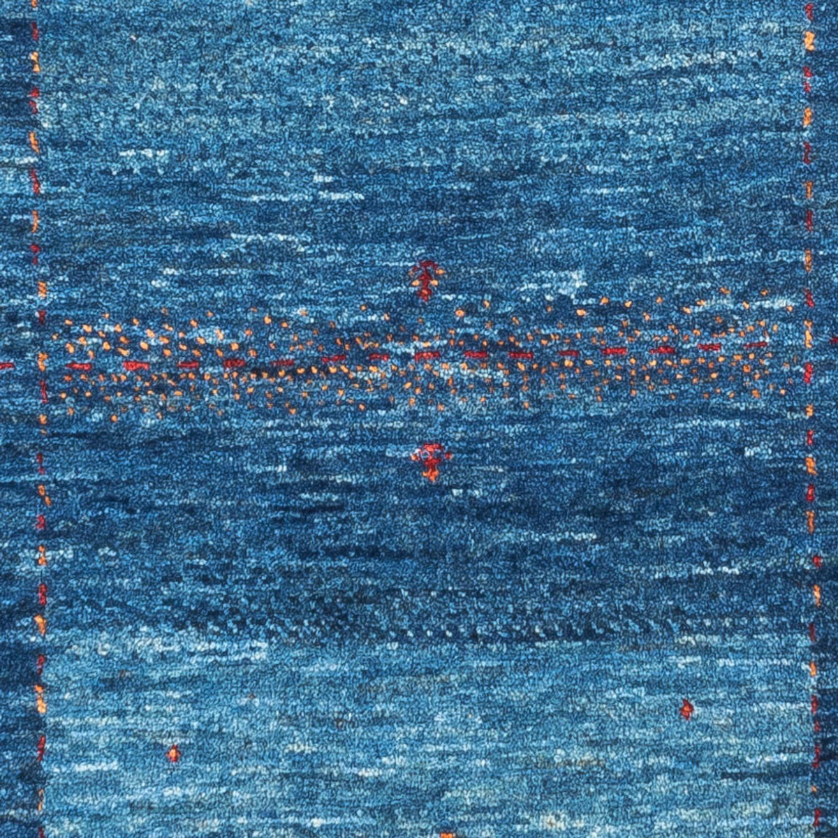 Tapis Gabbeh - Loribaft Persan - 122 x 83 cm - bleu