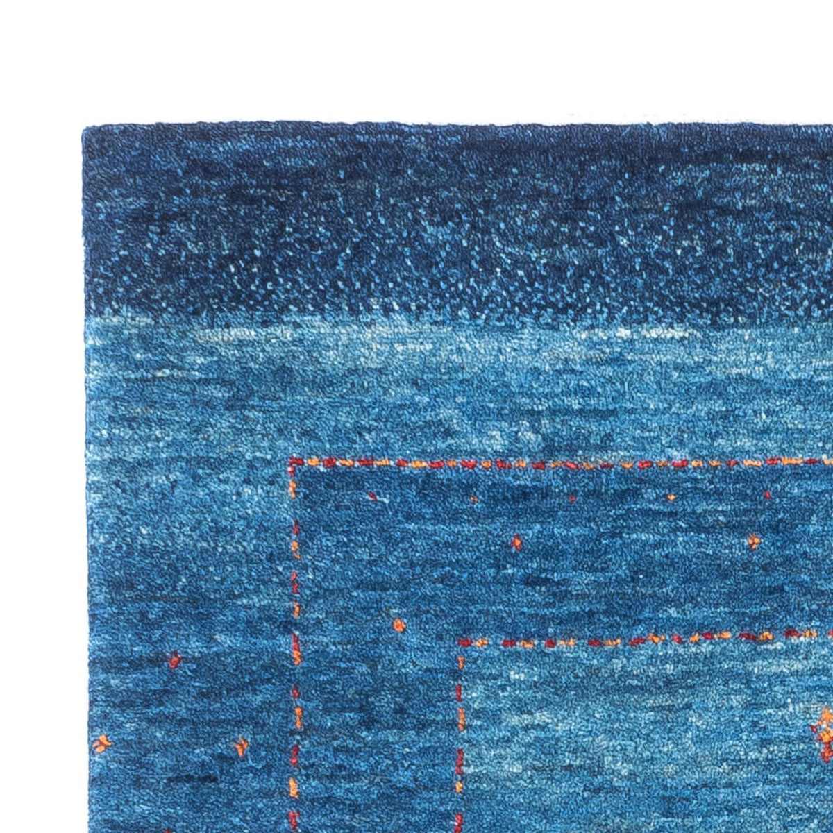 Tapis Gabbeh - Loribaft Persan - 122 x 83 cm - bleu