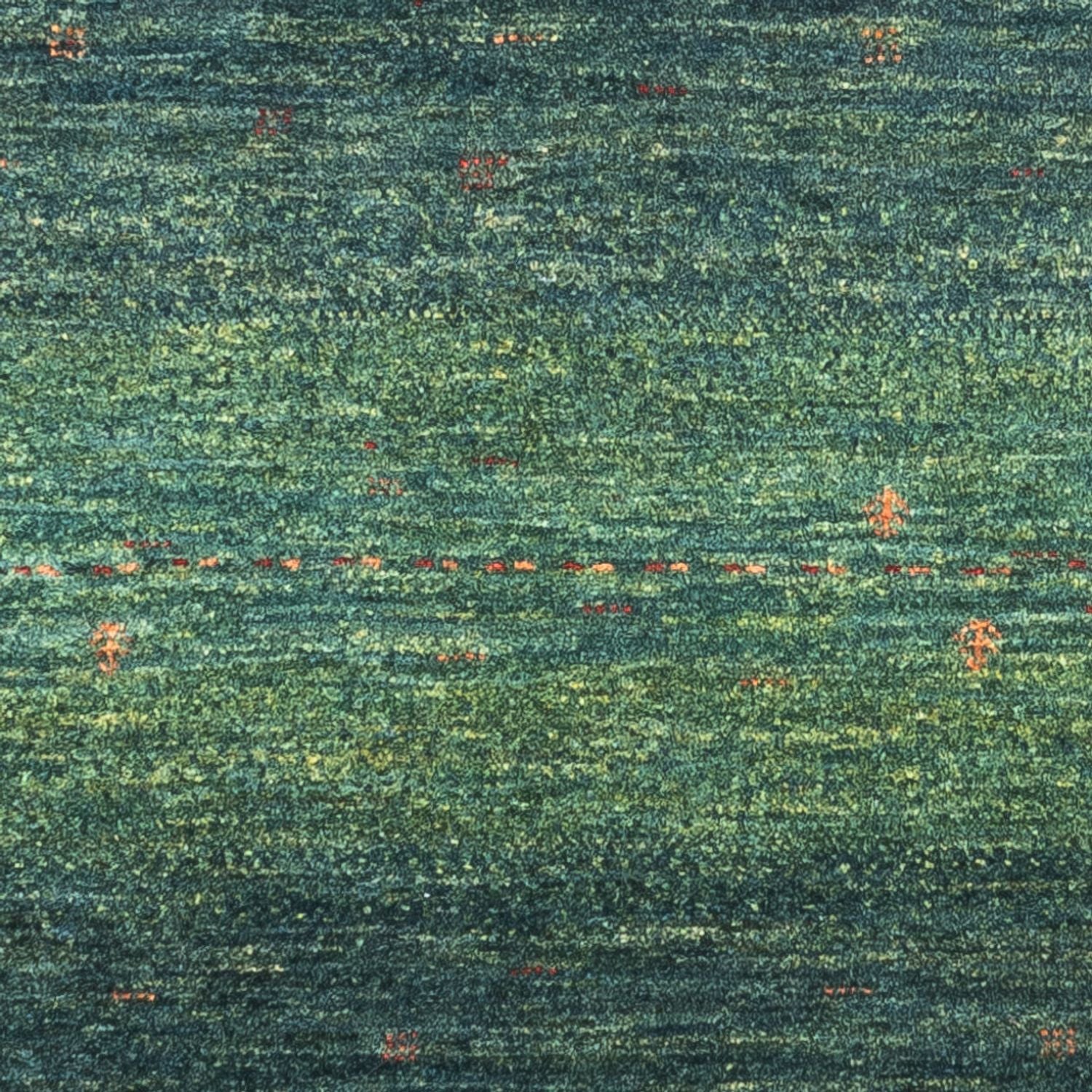 Tapis Gabbeh - Loribaft Persan - 123 x 78 cm - vert