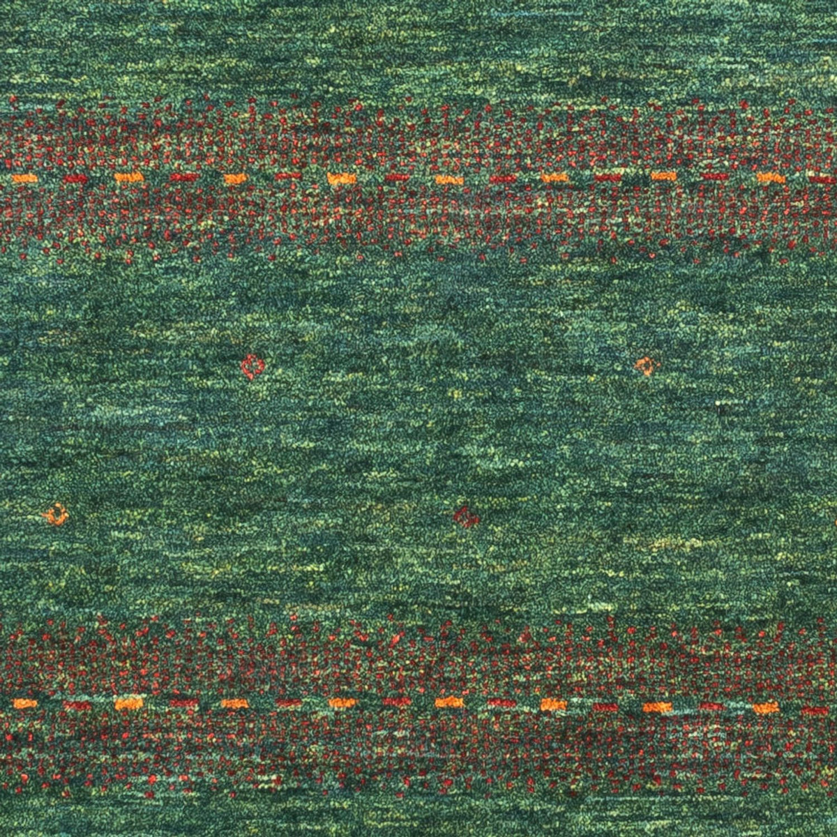 Tapis Gabbeh - Loribaft Persan - 128 x 82 cm - vert