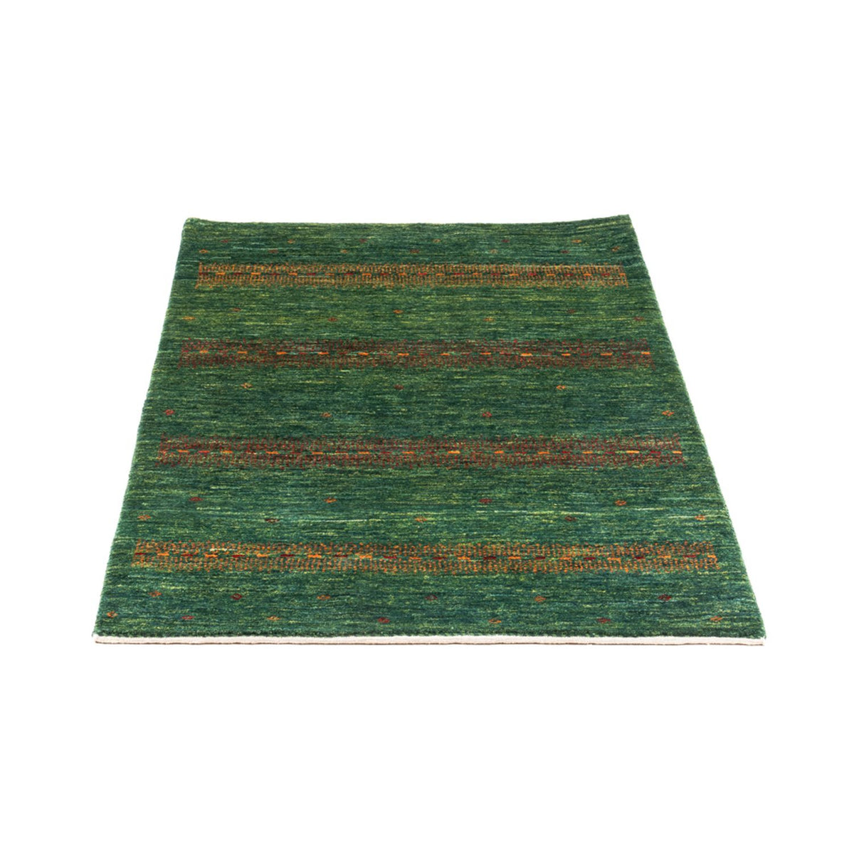 Tapis Gabbeh - Loribaft Persan - 128 x 82 cm - vert