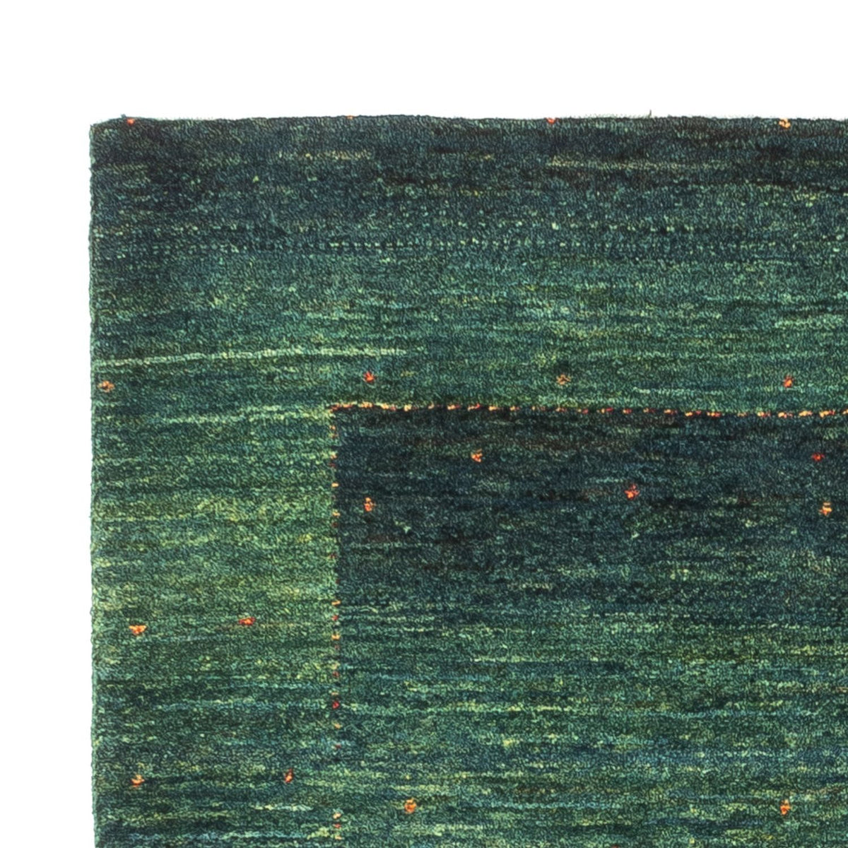 Tapis Gabbeh - Loribaft Persan - 124 x 85 cm - vert