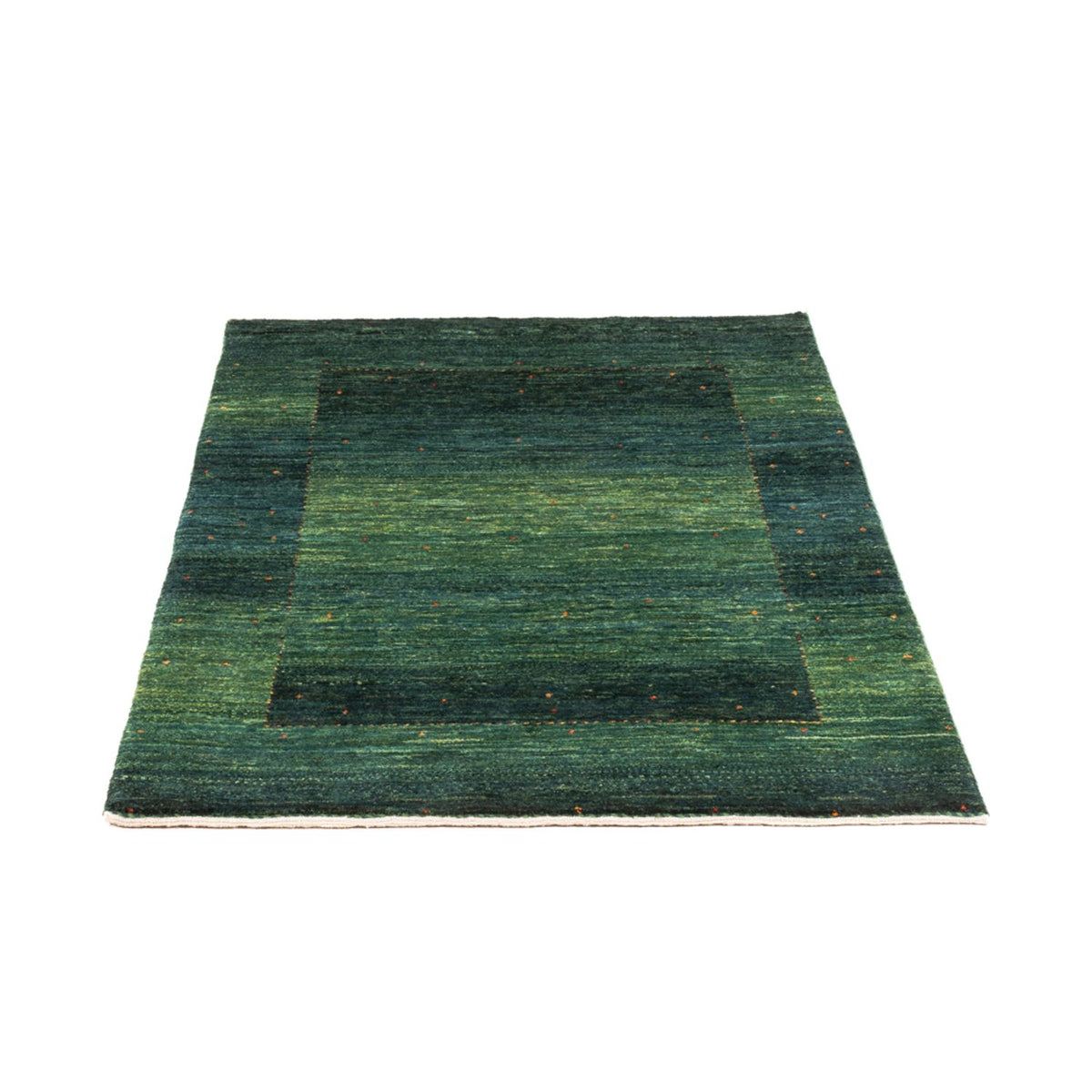 Tapis Gabbeh - Loribaft Persan - 124 x 85 cm - vert