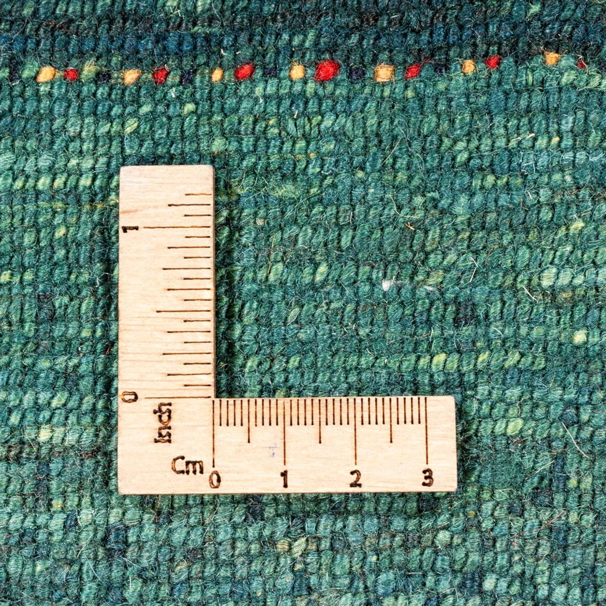 Tapis Gabbeh - Loribaft Persan - 124 x 85 cm - vert