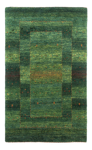 Tapis Gabbeh - Loribaft Persan - 123 x 79 cm - vert