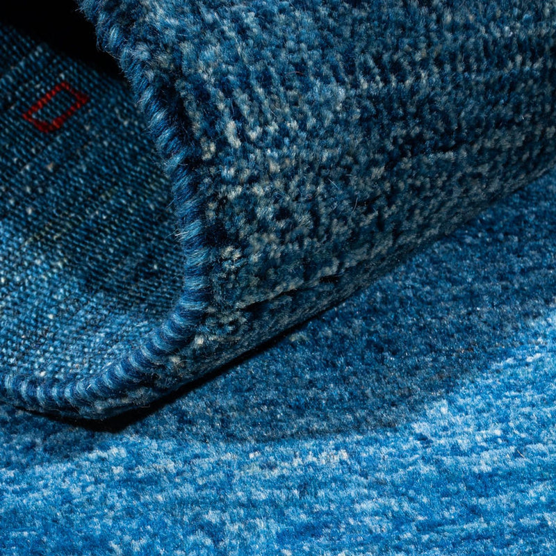 Tapis Gabbeh - Loribaft Persan - 137 x 83 cm - bleu