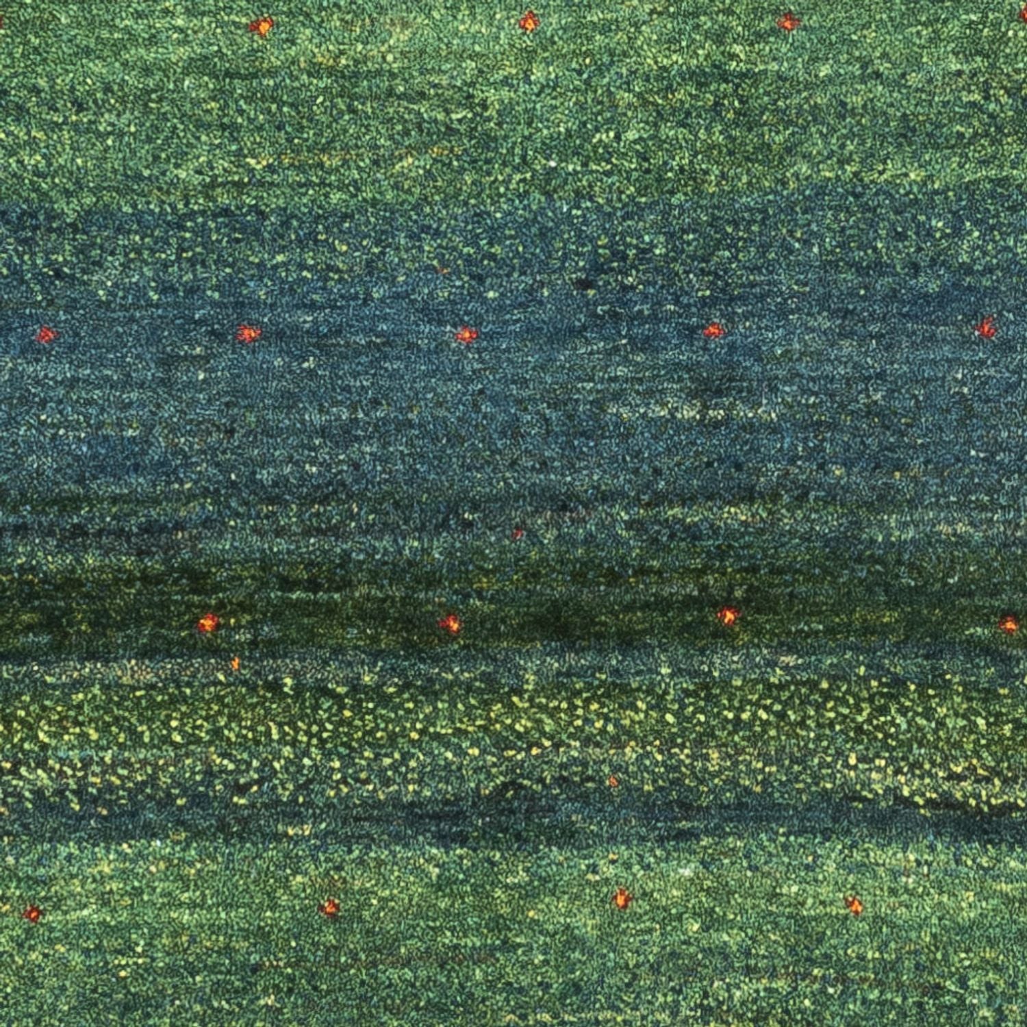 Tapis Gabbeh - Loribaft Persan - 121 x 80 cm - vert