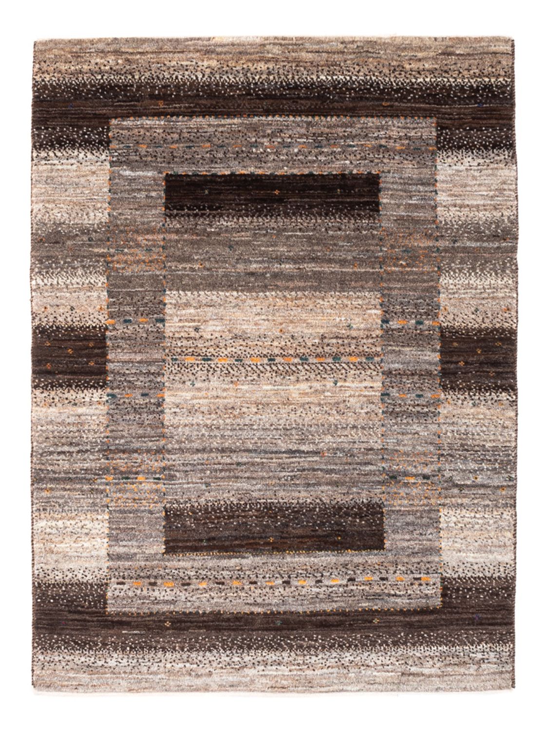 Tapis Gabbeh - Loribaft Persan - 122 x 84 cm - gris