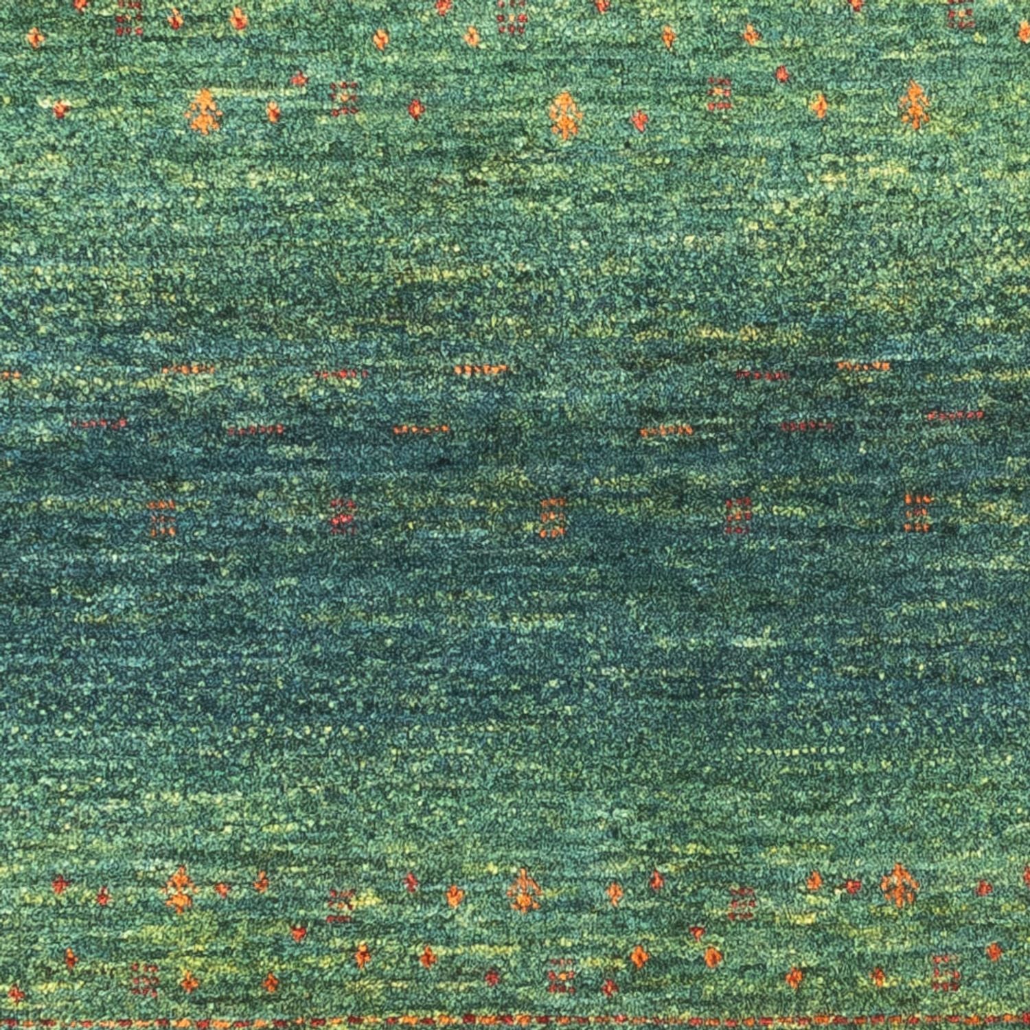 Tapis Gabbeh - Loribaft Persan - 110 x 82 cm - vert