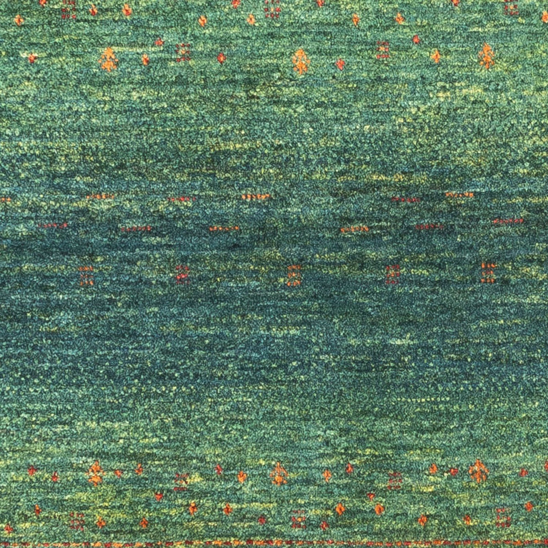 Tapis Gabbeh - Loribaft Persan - 110 x 82 cm - vert