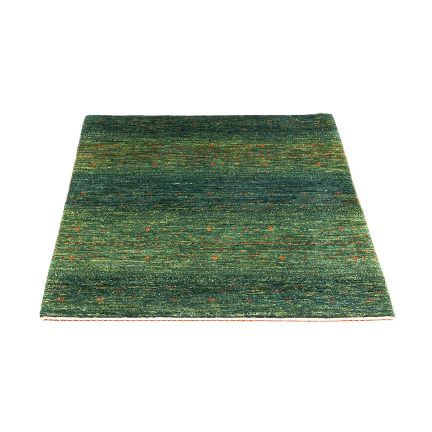Tapis Gabbeh - Loribaft Persan - 110 x 82 cm - vert