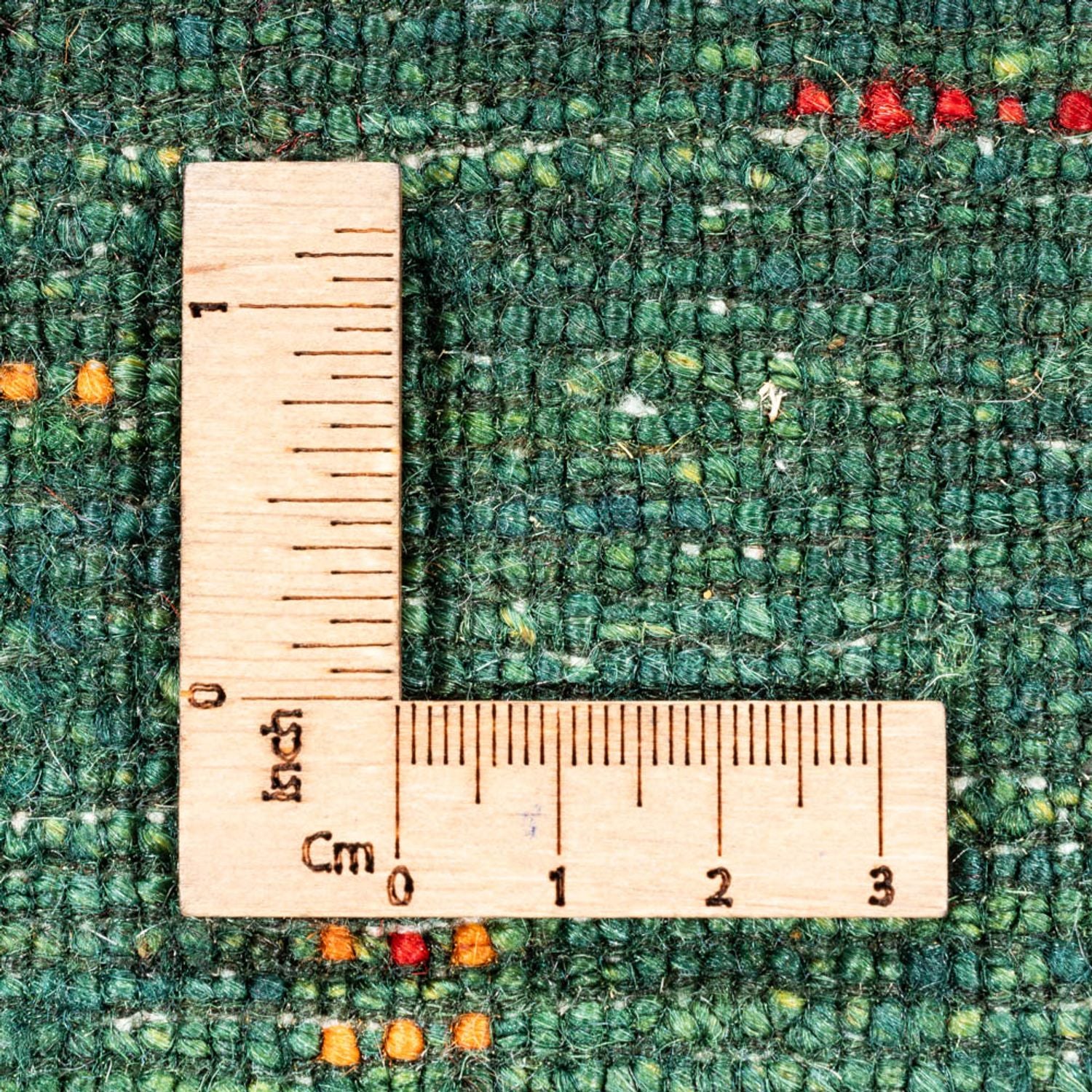 Tapis Gabbeh - Loribaft Persan - 110 x 82 cm - vert