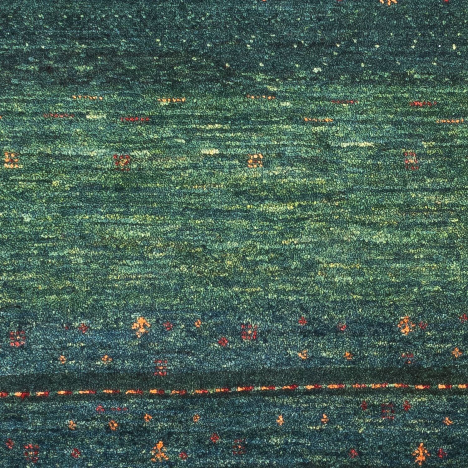 Tapis Gabbeh - Loribaft Persan - 110 x 81 cm - vert