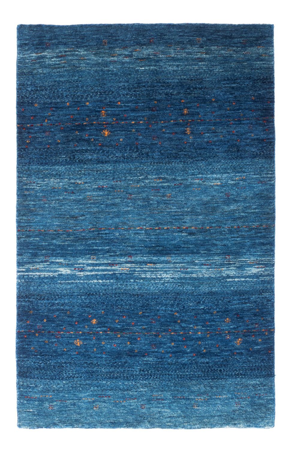 Tapis Gabbeh - Loribaft Persan - 132 x 84 cm - bleu