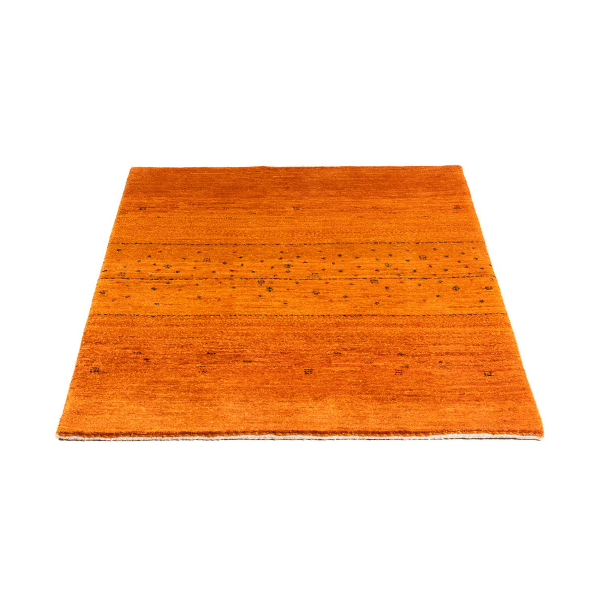 Tapis Gabbeh - Loribaft Persan - 101 x 80 cm - or