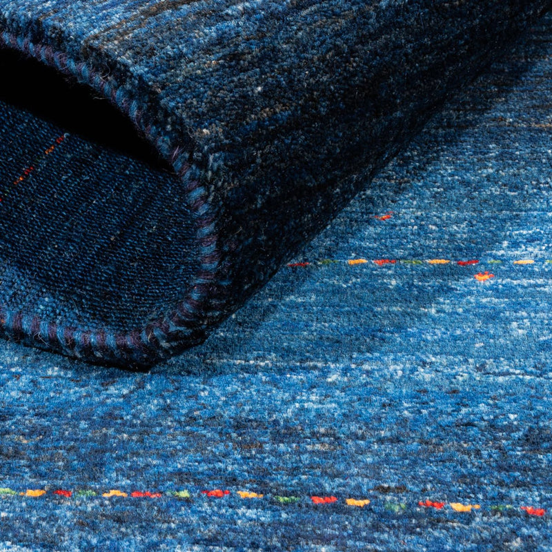 Tapis Gabbeh - Loribaft Persan - 132 x 83 cm - bleu