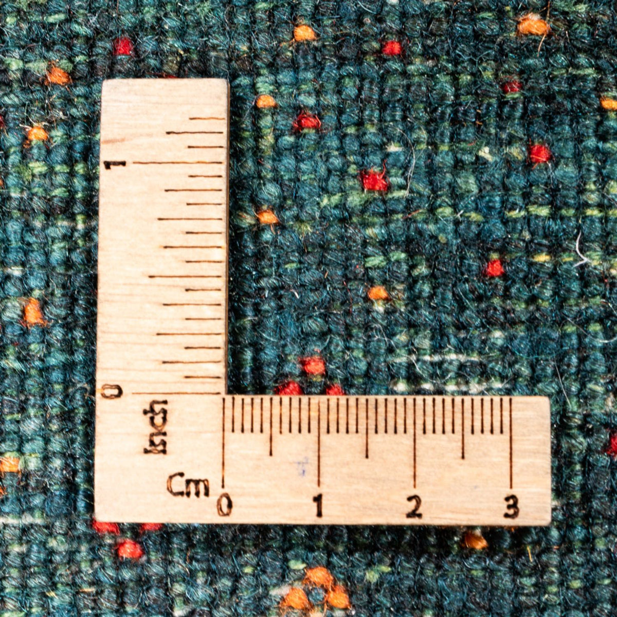 Tapis Gabbeh - Loribaft Persan - 110 x 86 cm - vert