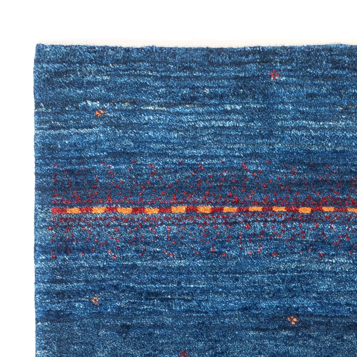 Tapis Gabbeh - Loribaft Persan - 136 x 85 cm - bleu