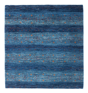 Tapis Gabbeh - Loribaft Persan - 112 x 100 cm - bleu