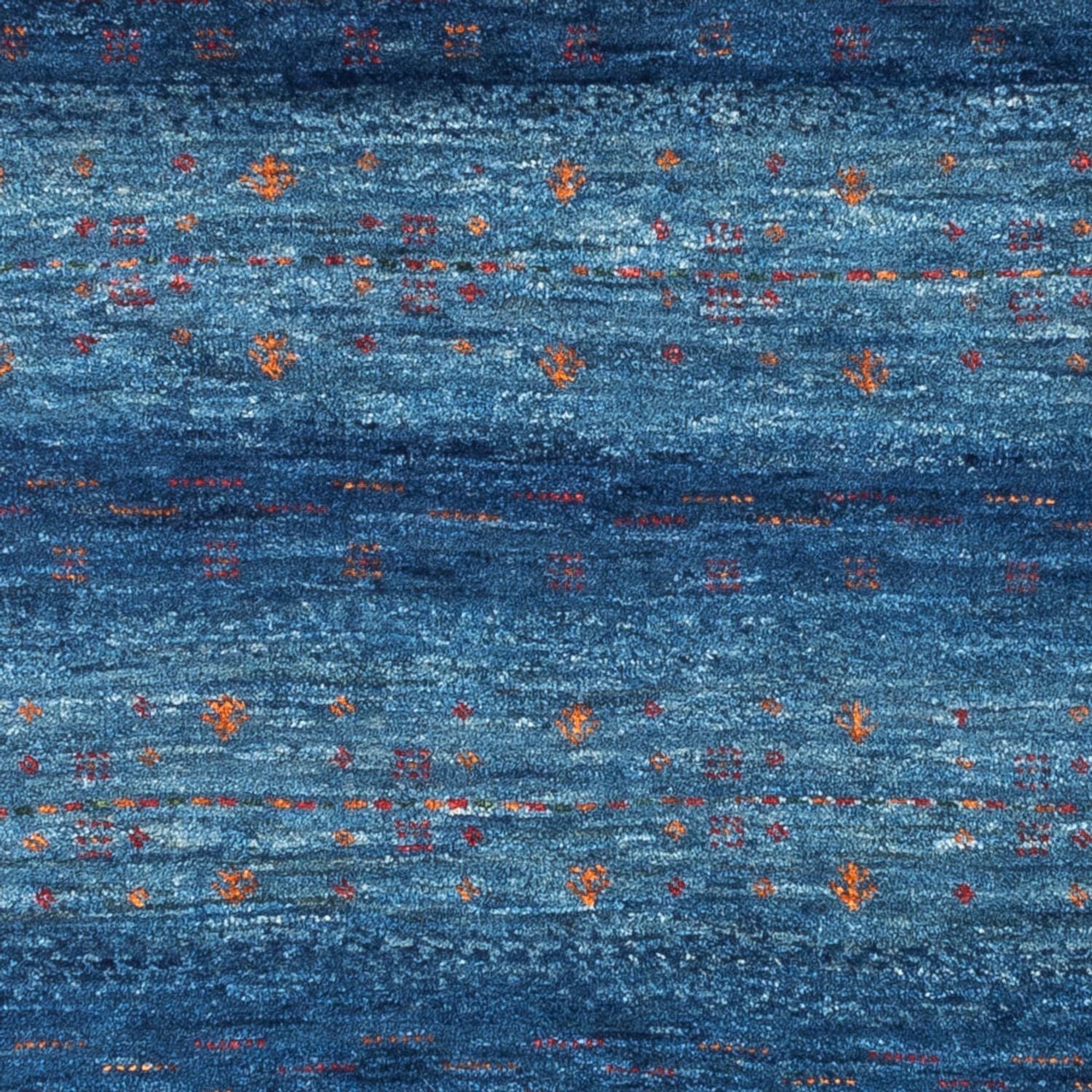 Tapis Gabbeh - Loribaft Persan - 112 x 100 cm - bleu