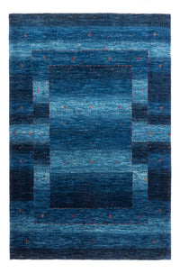 Tapis Gabbeh - Loribaft Persan - 190 x 128 cm - bleu