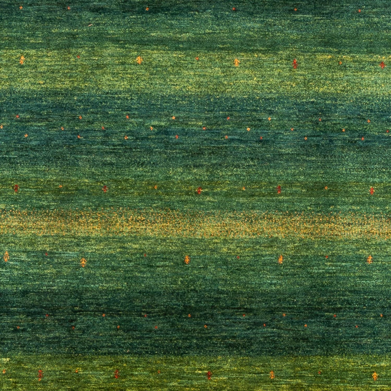 Tapis Gabbeh - Loribaft Persan - 314 x 233 cm - vert