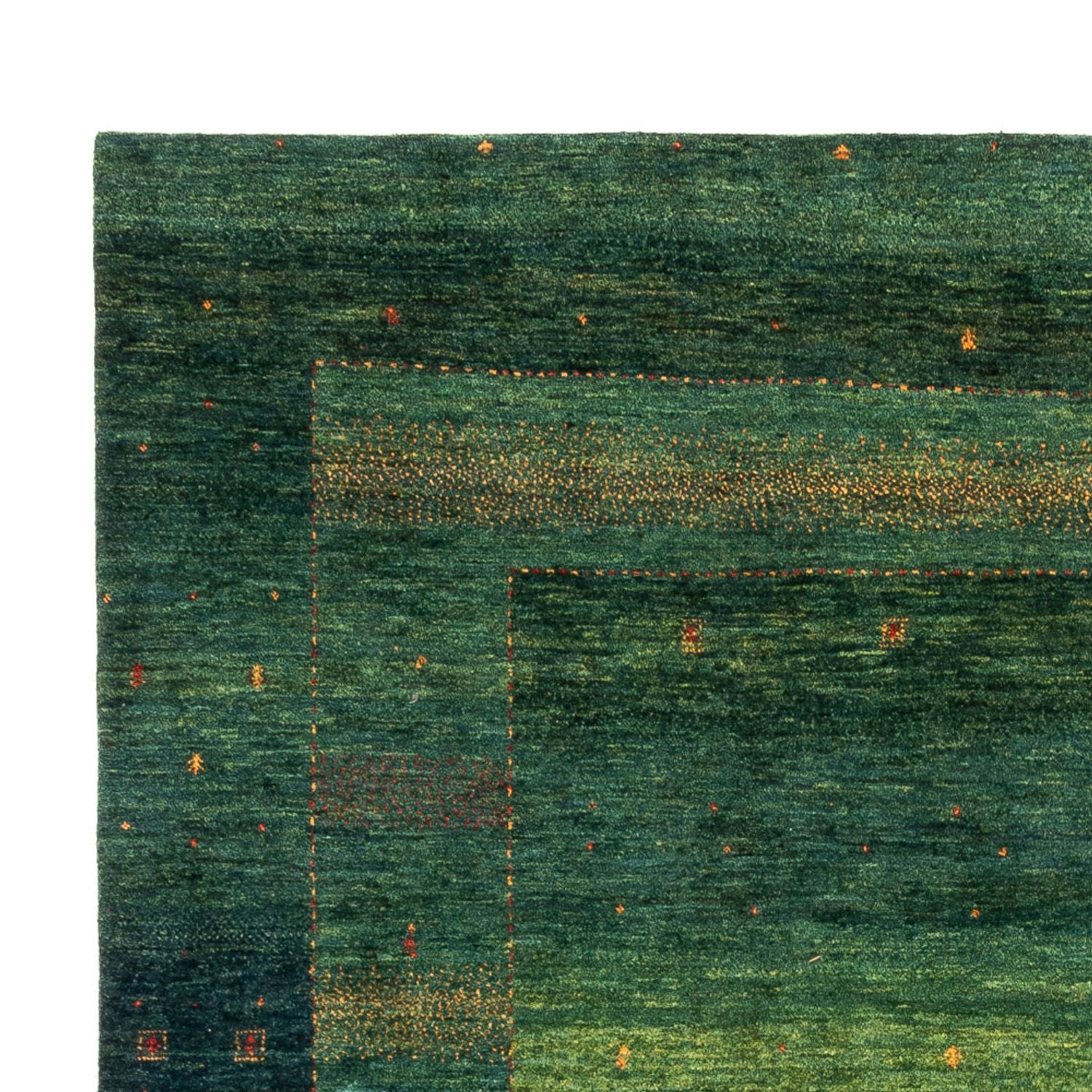 Tapis Gabbeh - Loribaft Persan - 314 x 233 cm - vert