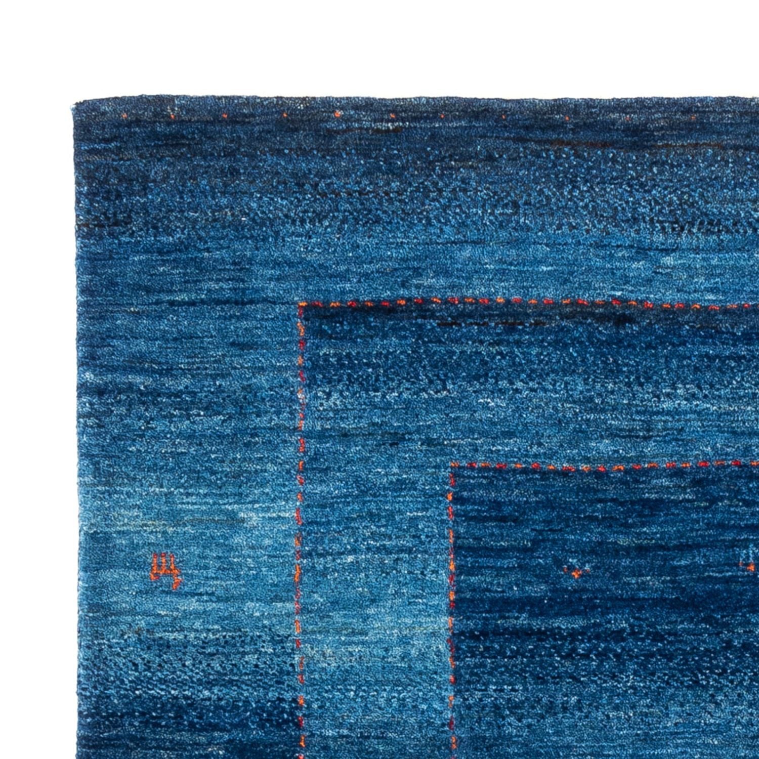 Tapis Gabbeh - Loribaft Persan - 181 x 128 cm - bleu