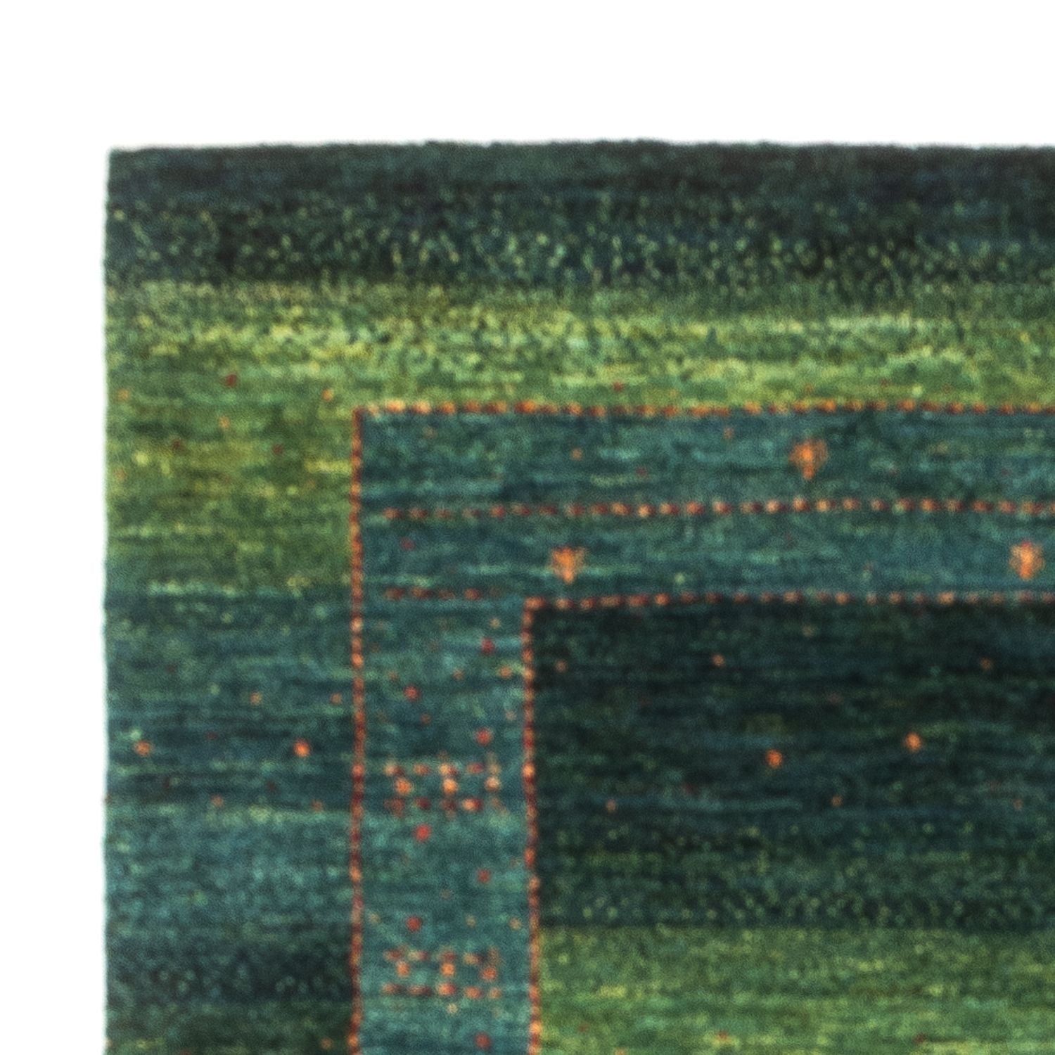 Tapis Gabbeh - Loribaft Persan - 147 x 100 cm - vert