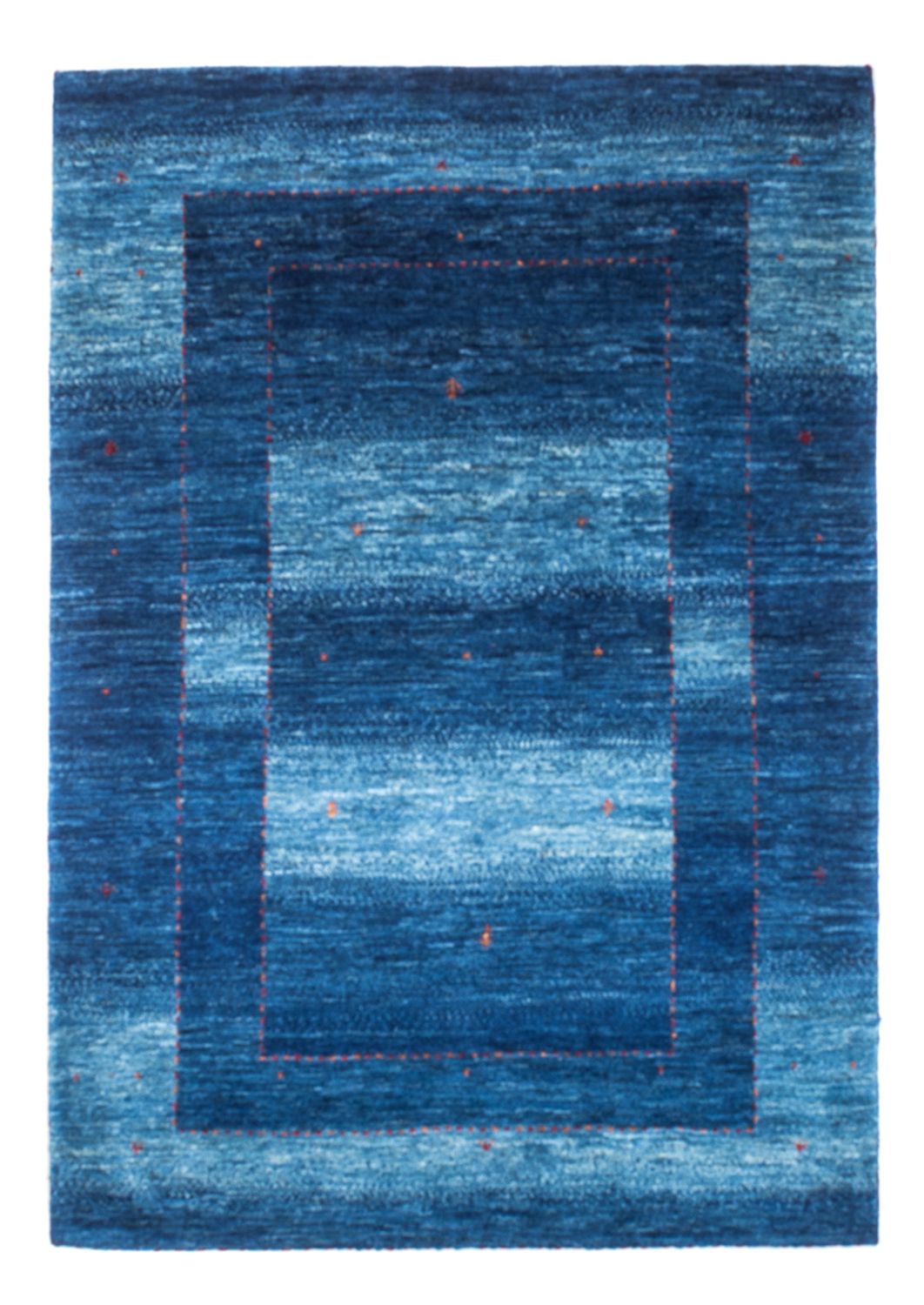 Tapis Gabbeh - Loribaft Persan - 145 x 101 cm - bleu