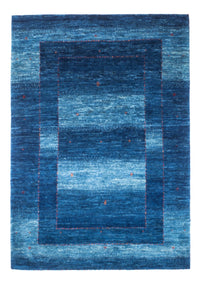 Tapis Gabbeh - Loribaft Persan - 145 x 101 cm - bleu