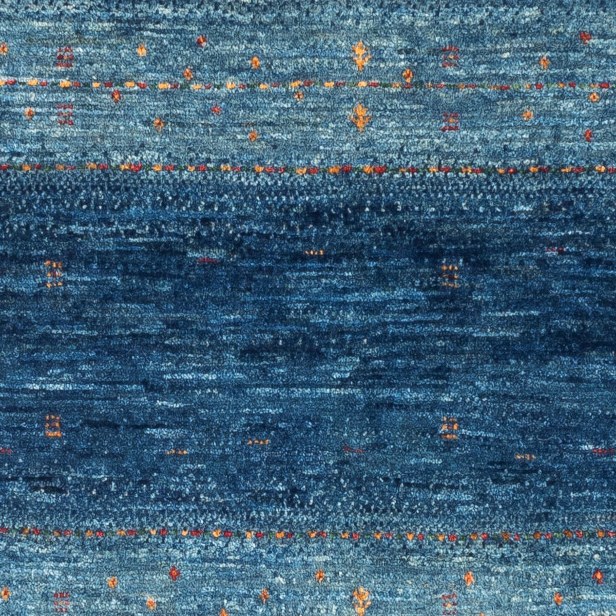 Tapis Gabbeh - Loribaft Persan - 135 x 82 cm - bleu