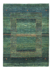 Tapis Gabbeh - Loribaft Persan - 111 x 83 cm - vert