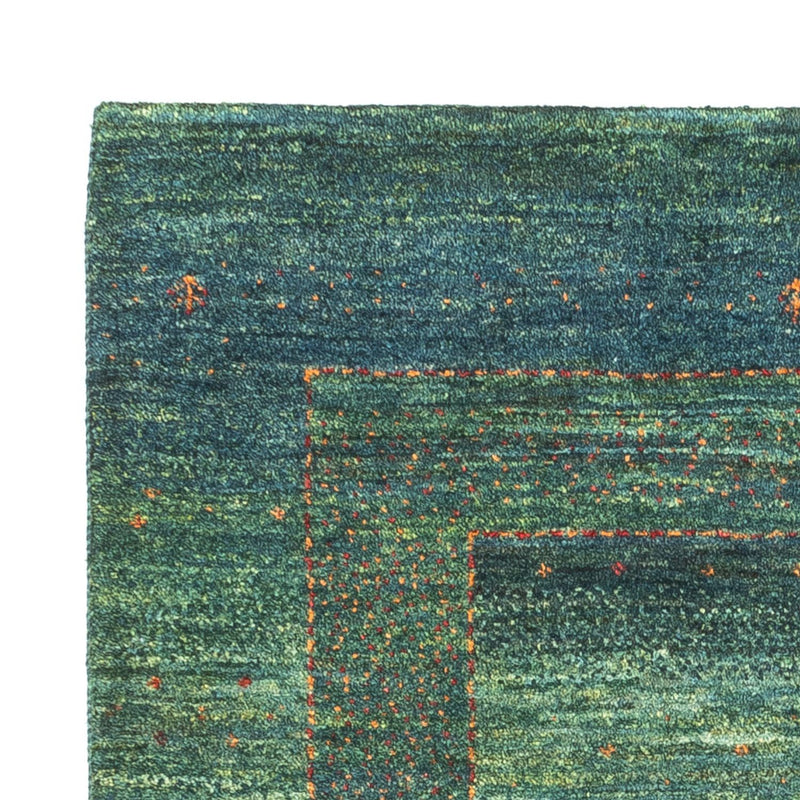 Tapis Gabbeh - Loribaft Persan - 111 x 83 cm - vert