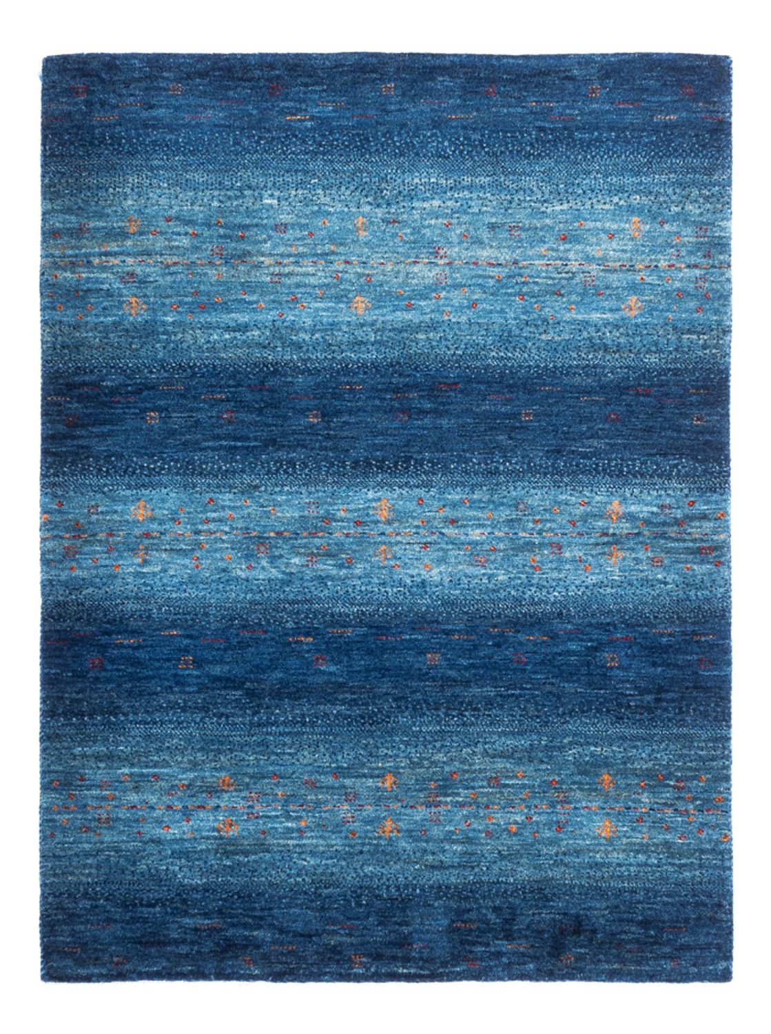 Tapis Gabbeh - Loribaft Persan - 116 x 92 cm - bleu