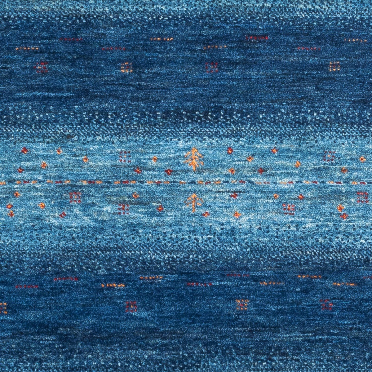 Tapis Gabbeh - Loribaft Persan - 116 x 92 cm - bleu