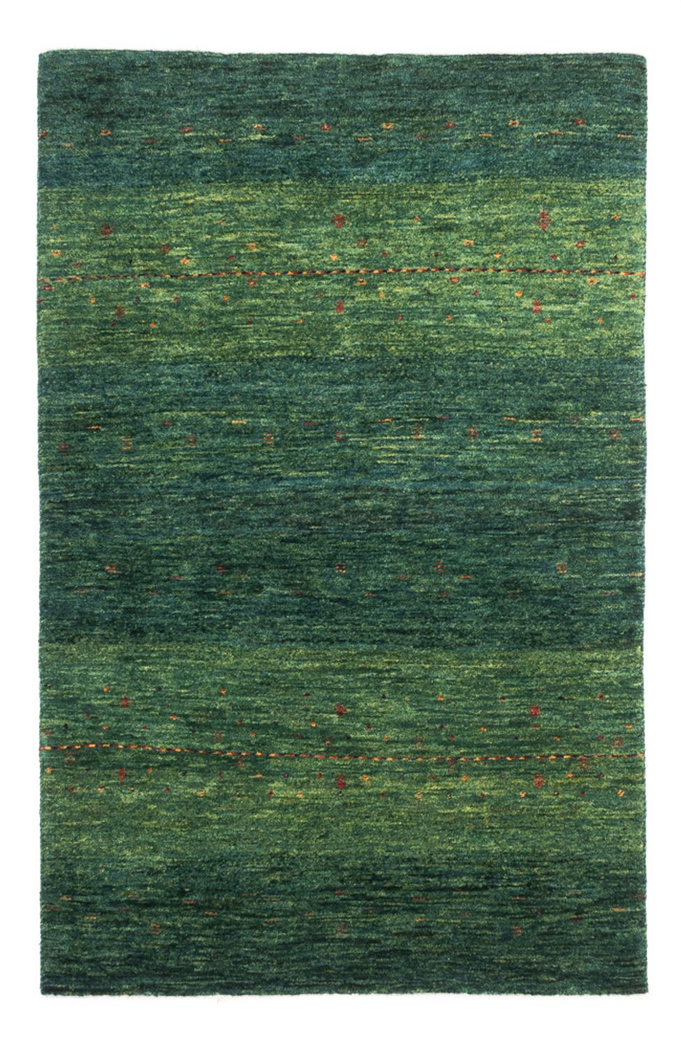 Tapis Gabbeh - Loribaft Persan - 125 x 81 cm - vert